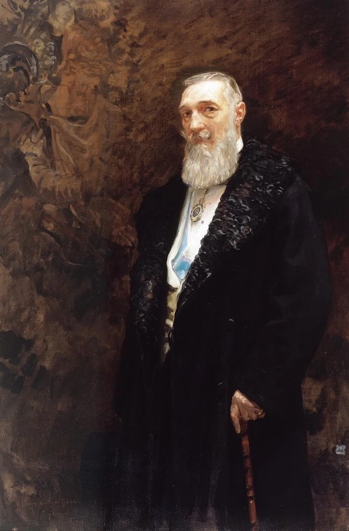 José Garnelo y Alda - Ritratto di Antonio Garrido Villazán, Real Academia de Bellas Artes de San Fernando, Madrid